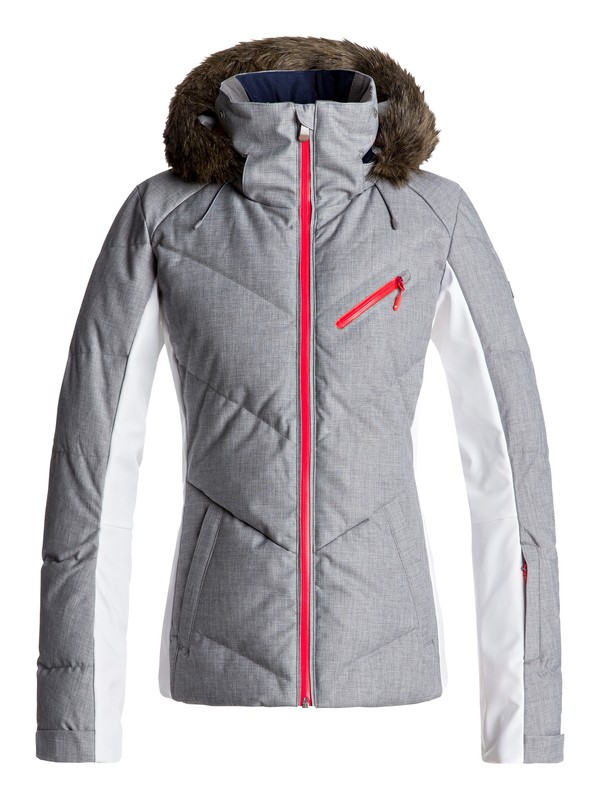 roxy, Snowstorm - Veste de snow, HERITAGE HEATHER (sgrh) 0 Snowstorm - Veste de snow Gris ERJTJ03105 Roxy