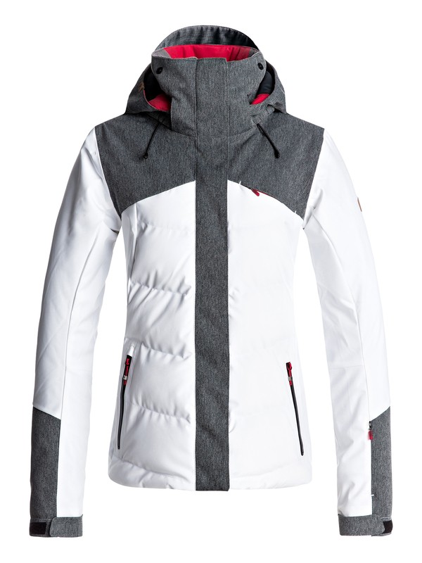 roxy, Flicker - Veste de snow, BRIGHT WHITE (wbb0) 0 Flicker - Veste de snow Blanc ERJTJ03109 Roxy