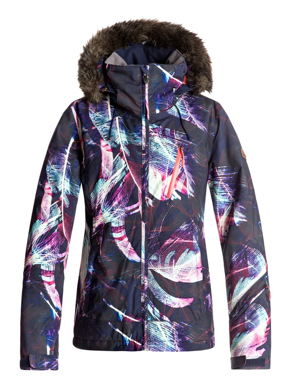 roxy, Jet Ski Premium - Snow Jacket, PEACOAT_SEAMLESS FEATHERS (btn5) 0 Jet Ski Premium - Snow Jacket Blue ERJTJ03110 Roxy
