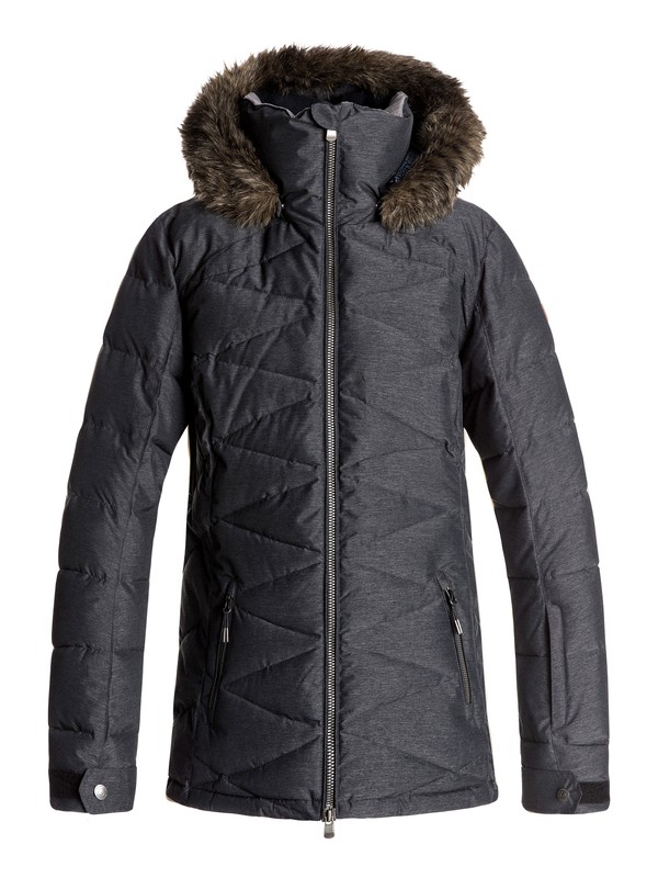roxy, Quinn - Snow Jacket, TRUE BLACK (kvj0) 0 Quinn - Snow Jacket Black ERJTJ03111 Roxy