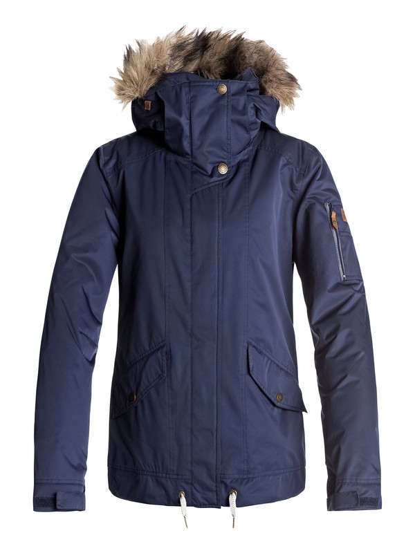 roxy, Grove - Snow Jacket, PEACOAT (btn0) 0 Grove - Snow Jacket Blue ERJTJ03114 Roxy