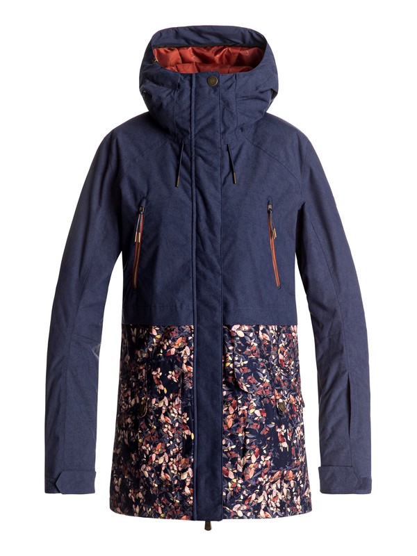 roxy, Tribe - Veste de snow, PEACOAT_WATERLEAF (btn4) 0 Tribe - Veste de snow Bleu ERJTJ03120 Roxy