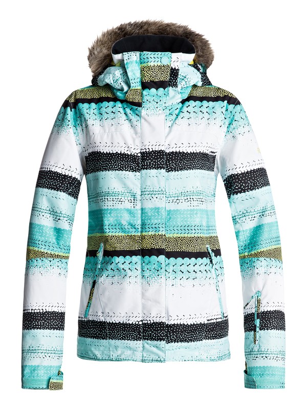 roxy, Jet Ski - Snow Jacket, ARUBA BLUE_LIZZYDOTS (bfk7) 0 Jet Ski - Snow Jacket Blue ERJTJ03124 Roxy