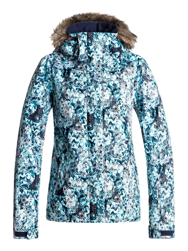 roxy, Jet Ski - Snow Jacke, ARUBA BLUE_KALEIDOS FLOWERS (bfk9) 0 Jet Ski - Snow Jacke Blau ERJTJ03124 Roxy