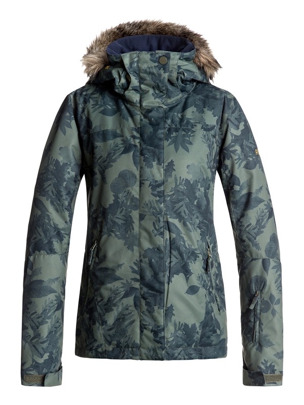 roxy, Jet Ski - Veste de snow, DUSTY IVY_SYLVAN FOREST (gqm6) 0 Jet Ski - Veste de snow Vert ERJTJ03124 Roxy