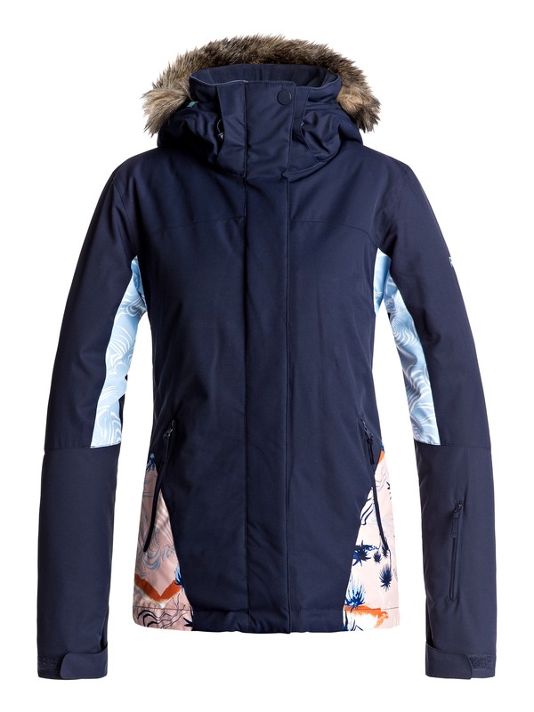 roxy, Jet Ski - Snow Jacket, MANDARIN ORANGE_POP SNOW CRYST (nlk6) 0 Jet Ski - Snow Jacket Orange ERJTJ03124 Roxy