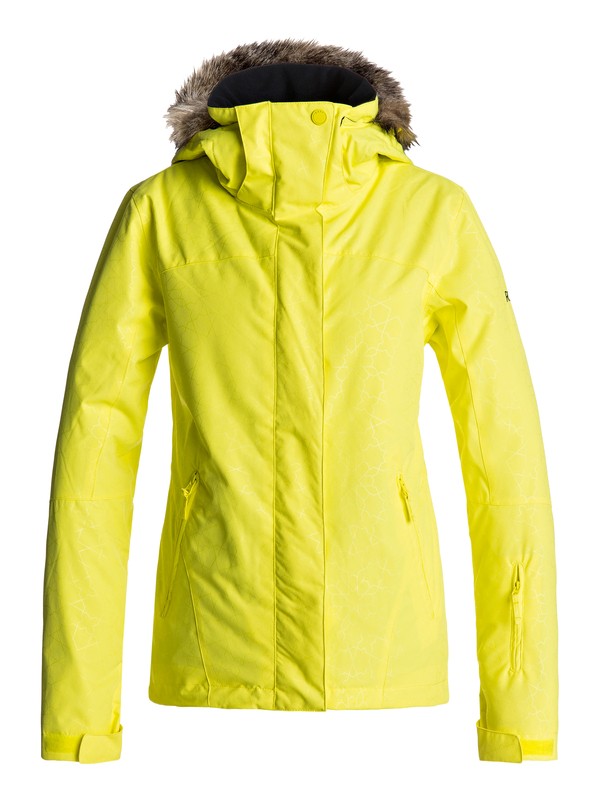 roxy, Jet Ski - Snow Jacket, LEMON TONIC_GANA EMBOSS (yfk8) 0 Jet Ski - Snow Jacket Yellow ERJTJ03131 Roxy