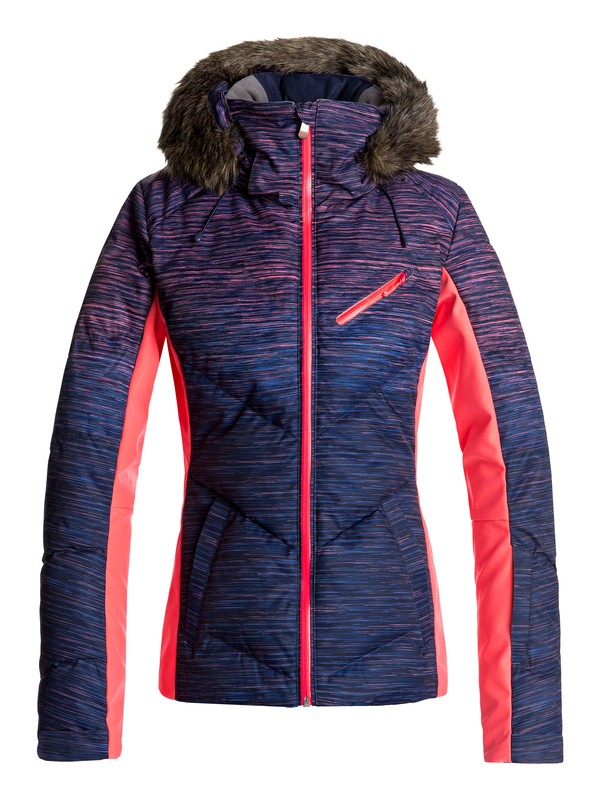 roxy, Snowstorm - Snow Jacket, NEON GRAPEFRUIT_SPACE DYE GRAD (nkn7) 0 Snowstorm - Snow Jacket Orange ERJTJ03141 Roxy