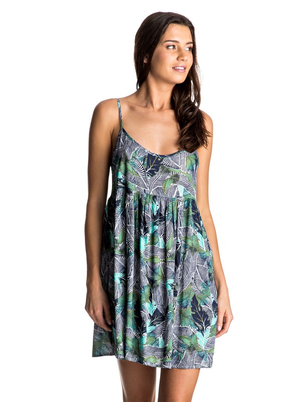 roxy, Retro Gold - Baby Doll Dress, BLUE DEPTHS READY MADE (bta6) 0 Retro Gold - Baby Doll Dress Blue ERJWD03108 Roxy