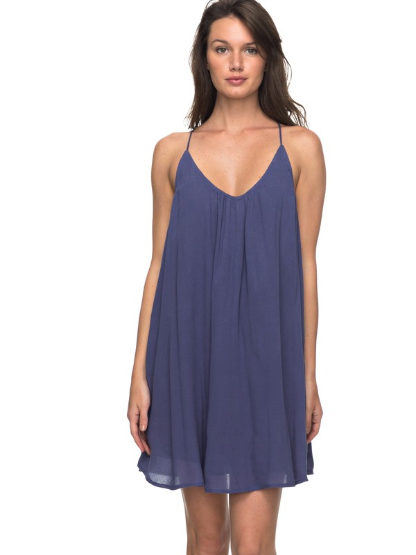 roxy, Great Intentions - Strappy Dress, DEEP COBALT (bre0) 0 Great Intentions - Strappy Dress Blue ERJWD03195 Roxy