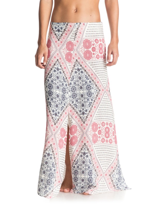 roxy, Sri Vibe Maxi Skirt, BOHEMIAN BEHAVIOR PRISTINE (wza6) 0 Sri Vibe Maxi Skirt White ERJWK03020 Roxy