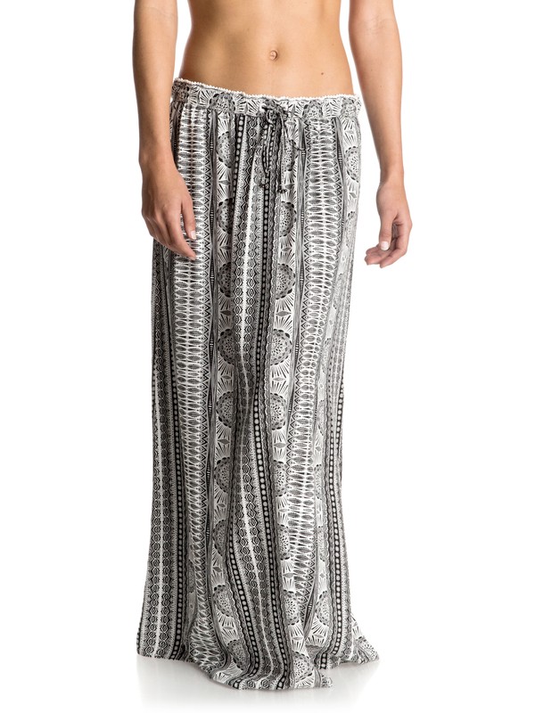 roxy, Solid Air - Maxi Skirt, MARSHMALLOW SUN PYRAMID (wbt7) 0 Solid Air - Maxi Skirt White ERJWK03025 Roxy