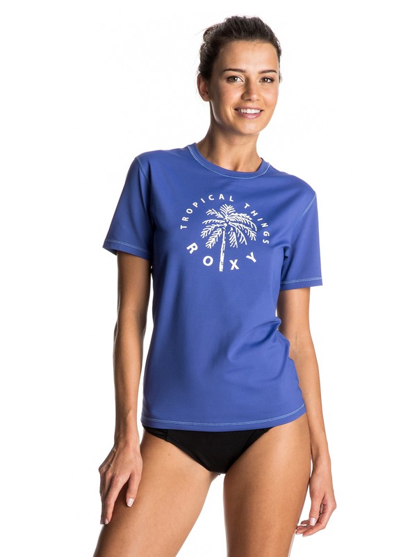 roxy, Palms Away - Rash vest met korte mouwen UV-bescherming, ROYAL BLUE (pqf0) 0 Palms Away - Rash vest met korte mouwen UV-bescherming Purple ERJWR03132 Roxy