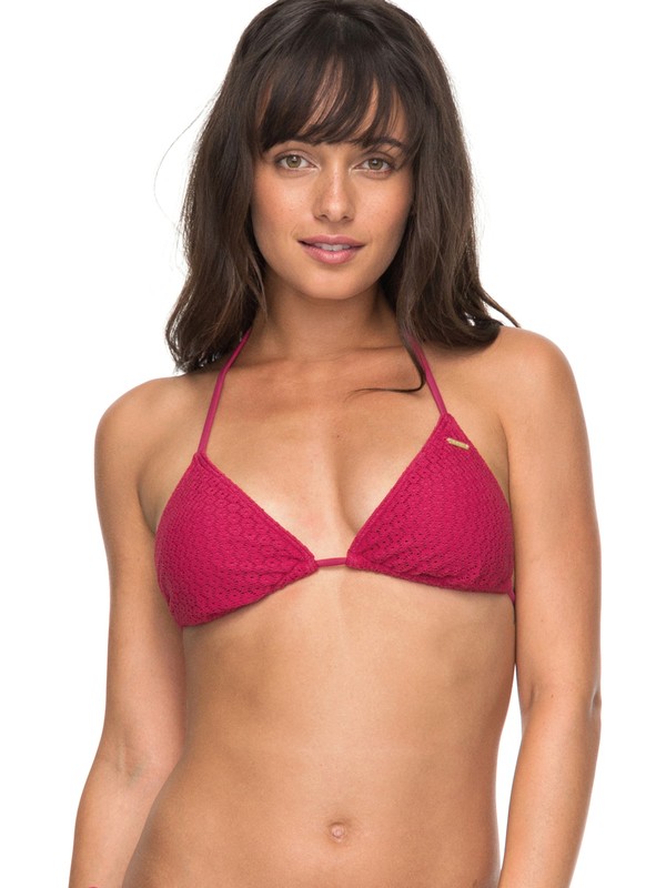 roxy, Surf Memory - Tiki Tri Bikini Oberteil, VIVACIOUS (mzd0) 0 Surf Memory - Tiki Tri Bikini Oberteil Rosa ERJX303658 Roxy