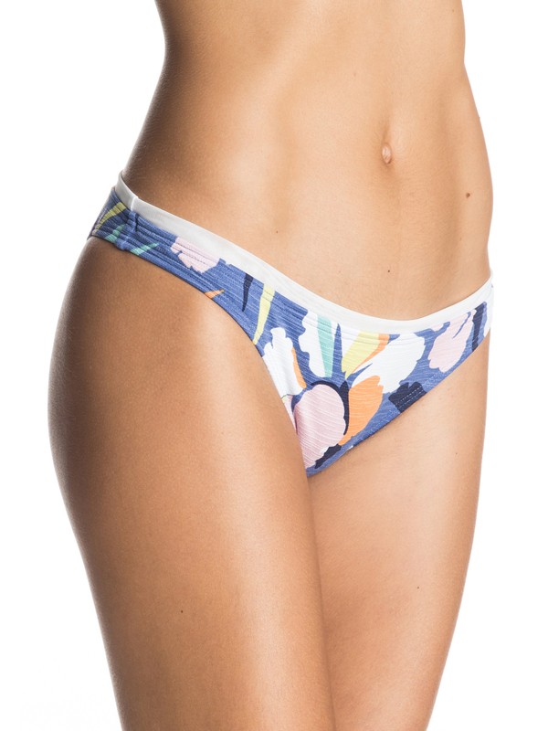 roxy, Noosa Floral Surfer Bikini Bottoms, NOOSA FLORAL COMBO CHAMBRAY (pmk6) 0 Noosa Floral Surfer Bikini Bottoms Purple ERJX403029 Roxy