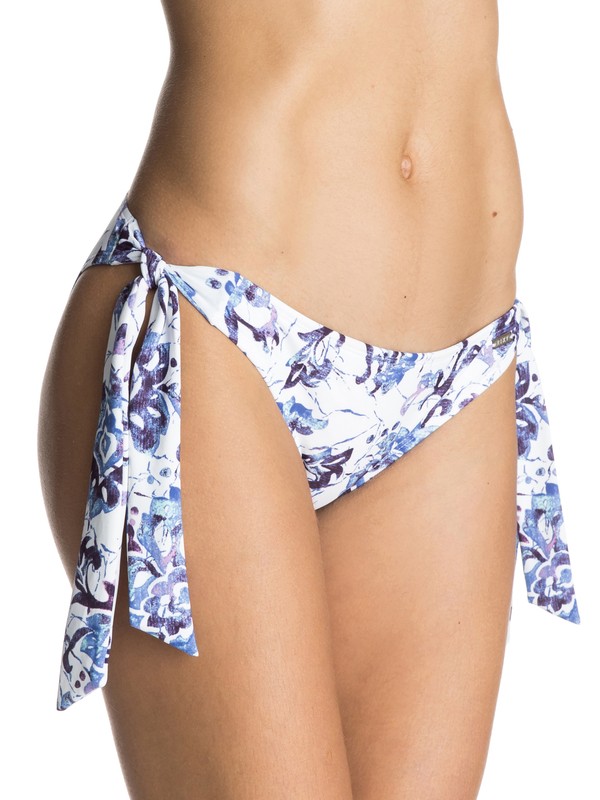 roxy, Honolula Knotted Scooter Bikini Bottoms, HONOLUA COMBO SEASPRAY FINAL (wbs6) 0 Honolula Knotted Scooter Bikini Bottoms White ERJX403154 Roxy