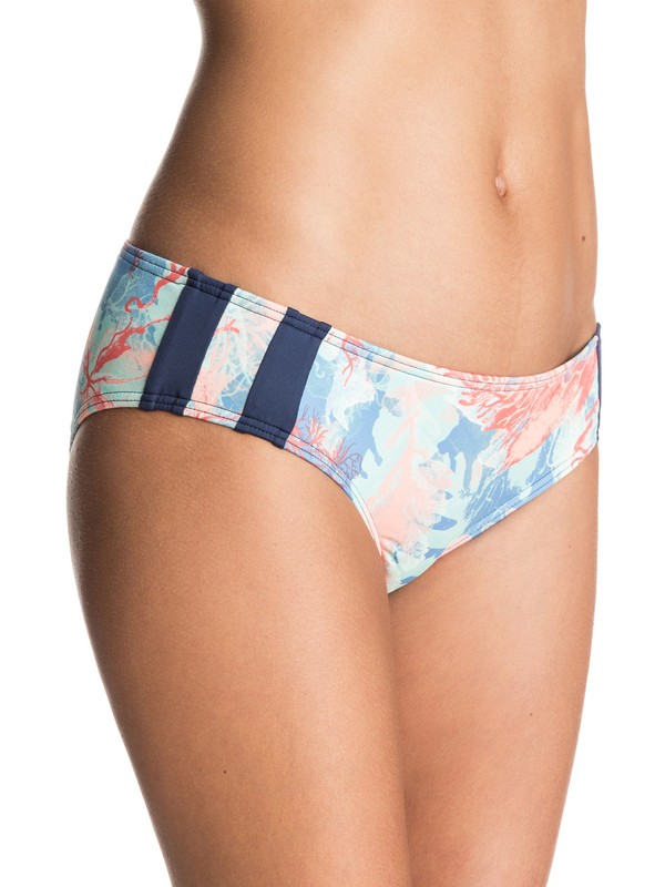 roxy, Undersea 70's Bikini Bottoms, UNDERSEA PALACE BLUE (bmb6) 0 Undersea 70's Bikini Bottoms Blue ERJX403200 Roxy