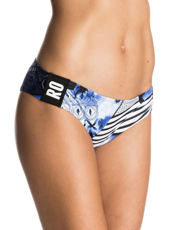 roxy, Sand To Sea Scooter Bikini Bottoms, GEO MIX 40 COMBO TRUE BLACK FL (kvj6) 0 Sand To Sea Scooter Bikini Bottoms Black ERJX403207 Roxy