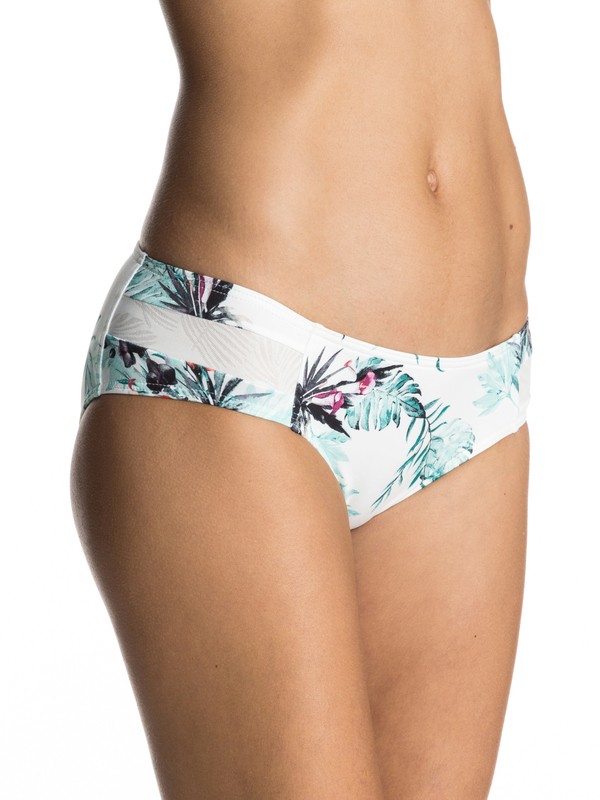 roxy, Shady Palm 70's Bikini Bottoms, MARSHMALLOW CARIBAN FLOWERS (wbt6) 0 Shady Palm 70's Bikini Bottoms White ERJX403404 Roxy