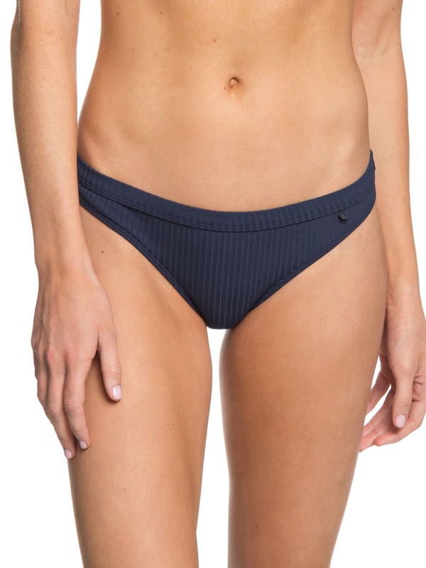 roxy, Waves Only - Scooter Bikini Bottoms, DRESS BLUES (btk0) 0 Waves Only - Scooter Bikini Bottoms Blue ERJX403516 Roxy