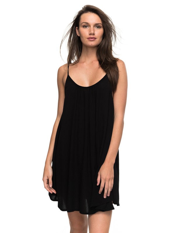 roxy, Windy Fly Away - Strappy Dress, TRUE BLACK (kvj0) 0 Windy Fly Away - Strappy Dress Black ERJX603012 Roxy