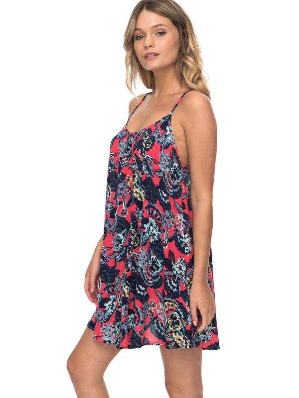 roxy, Windy Fly Away - Strappy Dress, ROUGE RED MAHNA MAHNA (mlj5) 0 Windy Fly Away - Strappy Dress Pink ERJX603106 Roxy