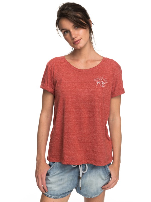roxy, Wild Alcyons B - T-Shirt, TANDOORI SPICE (npq0) 0 Wild Alcyons B - T-Shirt Orange ERJZT04153 Roxy
