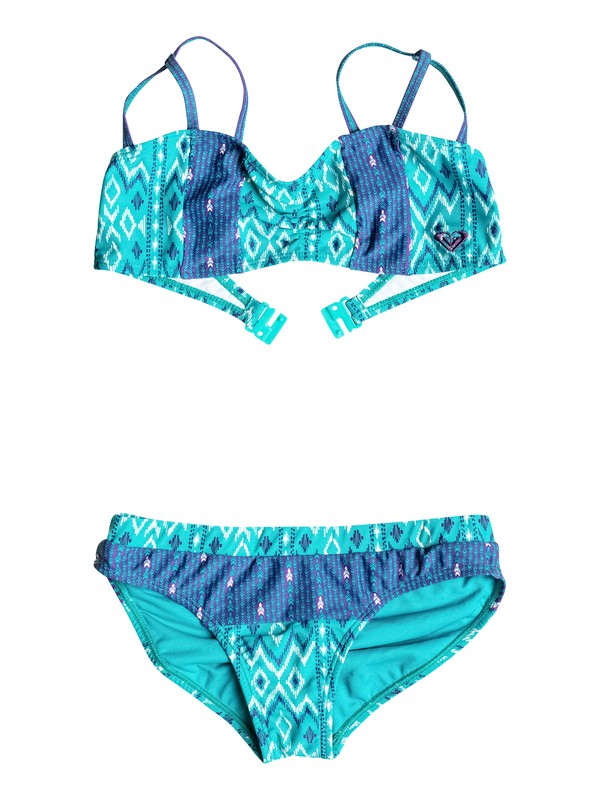 roxy, Girls 7-14 Big Gypsy Bikini, Lake Blue-6 (bnw6) 0 Girls 7-14 Big Gypsy Bikini RRH58617 Roxy