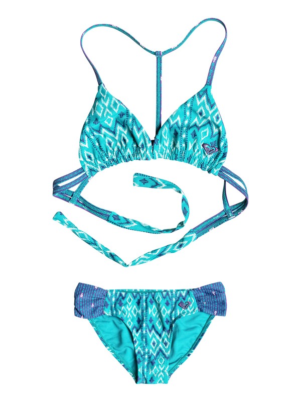 roxy, Girls 7-14 Big Gypsy Bikini, Lake Blue-6 (bnw6) 0 Girls 7-14 Big Gypsy Bikini RRH58637 Roxy