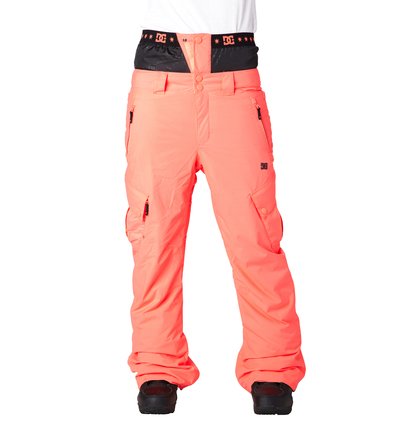 dcshoes, Women's Martock 15 Snow Pants, Hot Coral - Solid (mkz0)