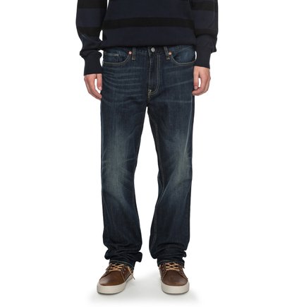 

Прямые джинсы Worker Dark Stone Straight - Синий