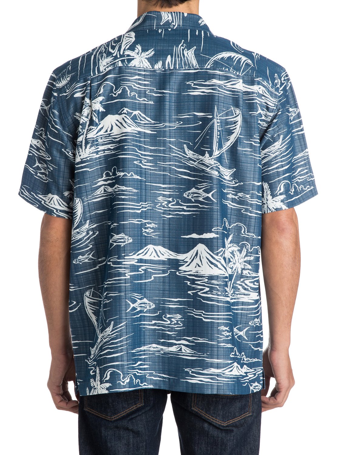 Men's Poipu Beach Short Sleeve Shirt AQMWT03030 | Quiksilver
