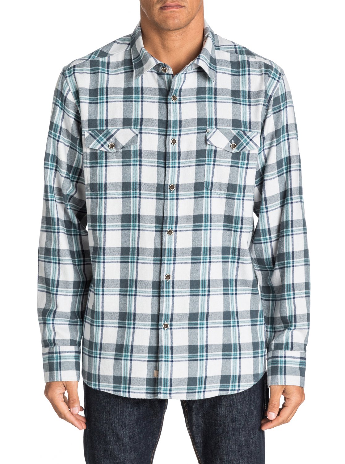 Men's Forest Beach Long Sleeve Flannel Shirt AQMWT03101 | Quiksilver
