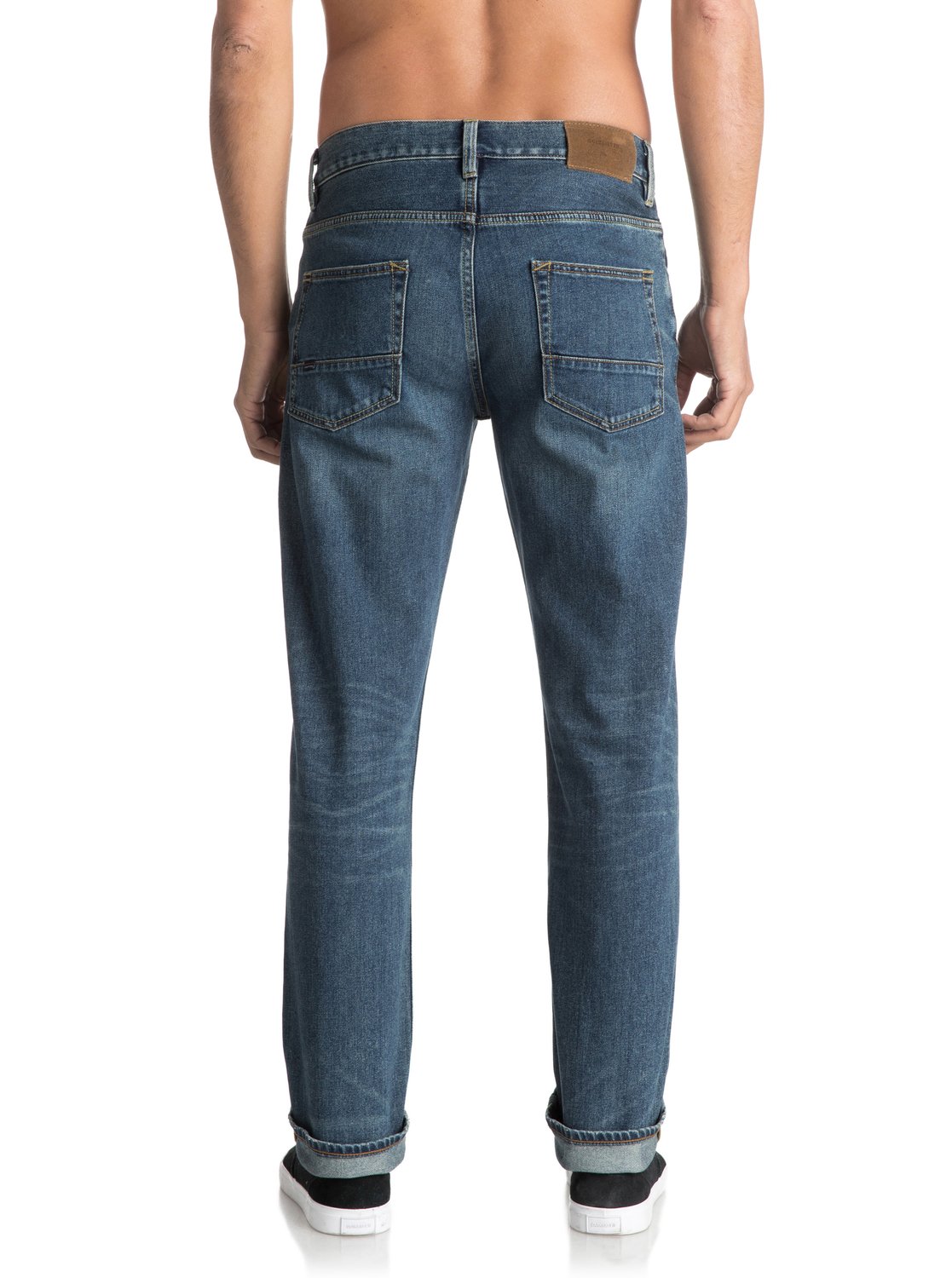 Sequel Medium Blue Regular Fit Jeans EQYDP03344 | Quiksilver