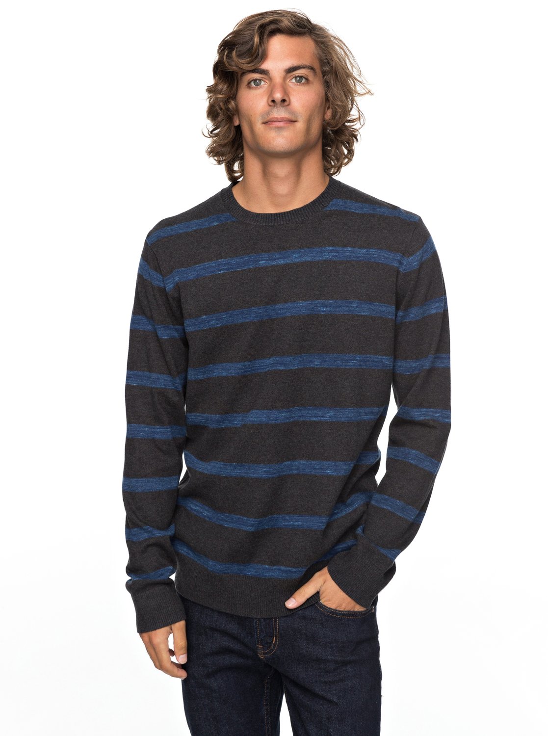 Slowcan - Pull col rond pour Homme - Quiksilver