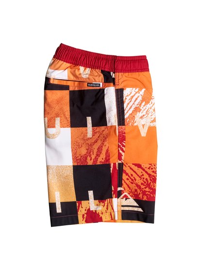 

Boy's Check Remix 15" Volley Boardshorts