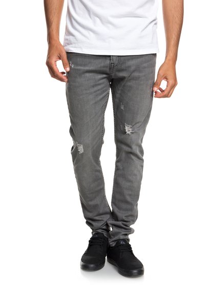 

Узкие джинсы Low Bridge Grey Damaged - Серый