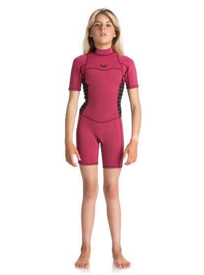 

2/2mm Syncro Series - Short Sleeve Back Zip FLT Springsuit - Красный